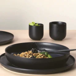 Gourmetteller Keramik schwarz ASA coppa kuro D 22 cm