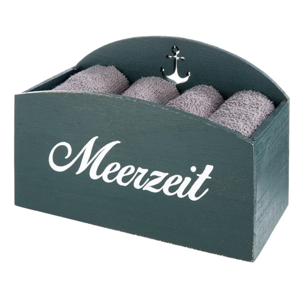 Gästehandtuchhalter petrol Meerzeit Breite 17 cm
