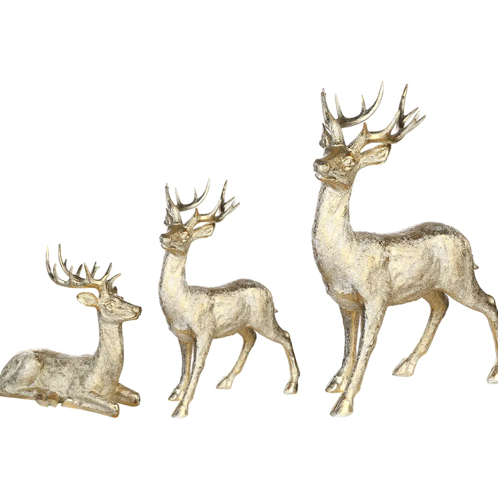Hirsch Deko Figur gold Raffael H 130 | 81 | 56 cm