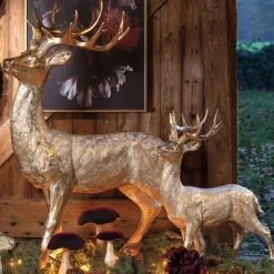 Hirsch Deko Figur gold Raffael H 130 | 81 | 56 cm