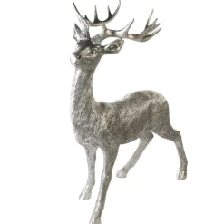 Hirsch Deko Figur silber Raffael H 130 | 81 | 56 cm