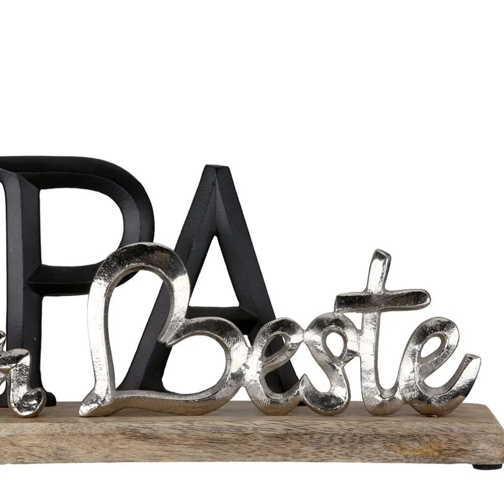 Holzskulptur Schriftzug PAPA Breite 38 cm