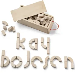 Holzspielzeug Puzzle Alphabet Block Kay Bojesen 10×27 cm