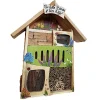 Insektenhotel Insektenquartier groß FÜR FLOTTE BIENEN & SÜSSE KÄFER Vogelvilla grün H 58 cm