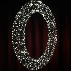 Kaheku LED Lichterkranz Castella Outdoor Ø 45/60 cm – Warmweißer Leuchtkranz
