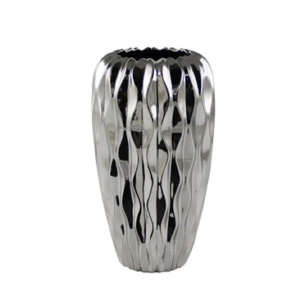 Kaheku Vase Keramik Baku silber