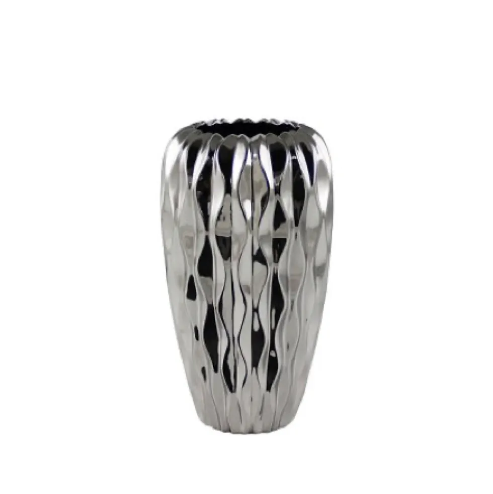 Kaheku Vase Keramik Baku silber