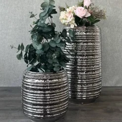 Kaheku Vase Keramik silber Medan