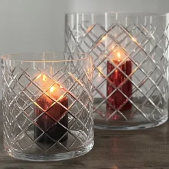 Kaheku Windlicht Glas Santorin