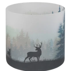 Kaheku Windlicht Glas satiniert Rinaldi Wald