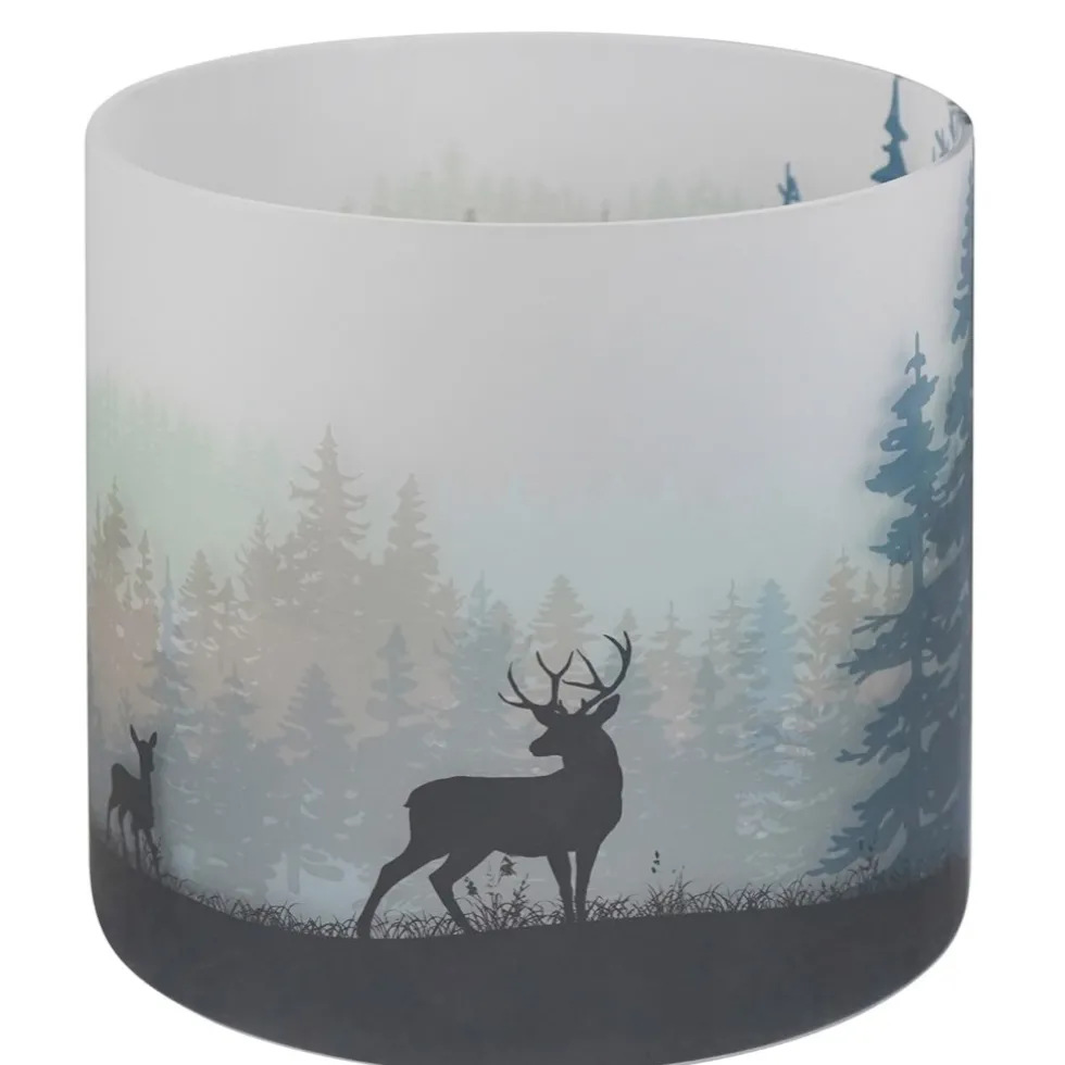 Kaheku Windlicht Glas satiniert Rinaldi Wald