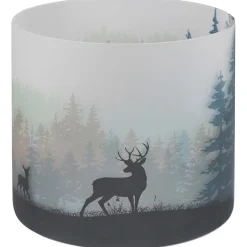 Kaheku Windlicht Glas satiniert Rinaldi Wald