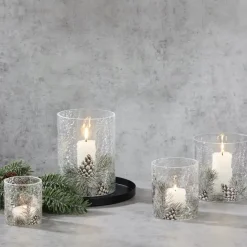 Kaheku Windlicht Glas Torla Zapfen