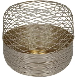 Kaheku Windlicht groß Fia gold