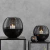 Kaheku Windlicht schwarz Metall Arya