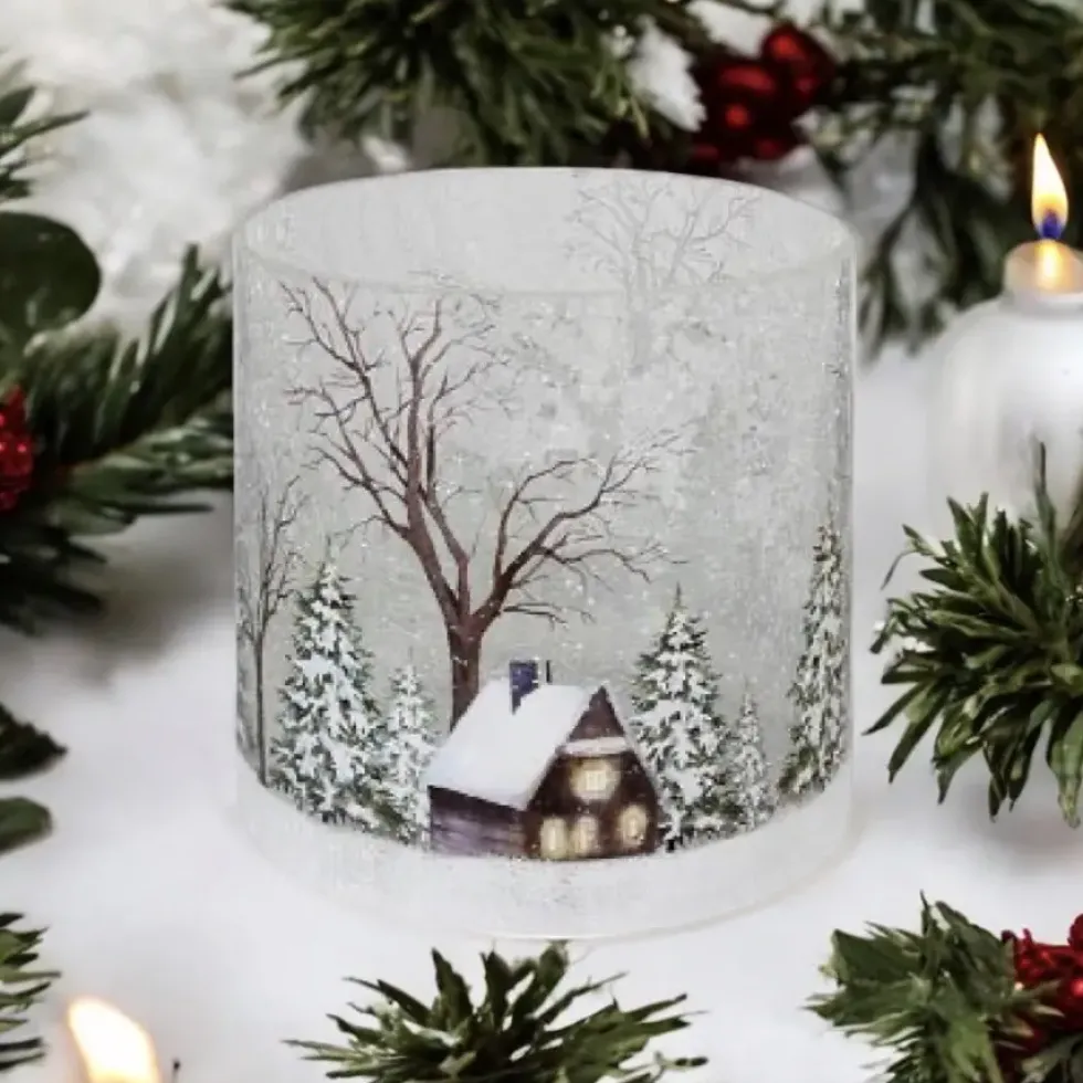 Kaheku Windlicht Weihnachten FARGO HAUS Höhe 20 cm
