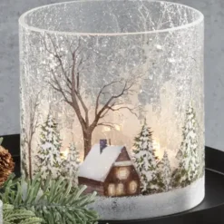 Kaheku Windlicht Weihnachten FARGO HAUS Höhe 20 cm
