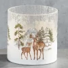 Kaheku Windlicht Weihnachten Fargo Hirsche Höhe 20 cm