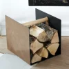 Kaminholzregal innen LIND DNA Leder Hippo nature H 31 cm