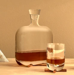 Karaffe Whiskykaraffe Kristallglas NUDE GLASS CAMP 1,5 l