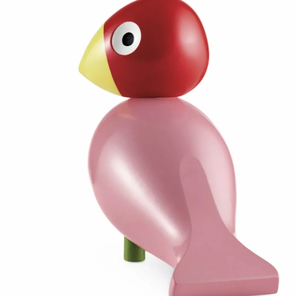 Kay Bojesen Singvogel Ruth rosarot Höhe 18 cm