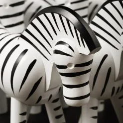 Kay Bojesen Zebra schwarz weiß Höhe 14 cm