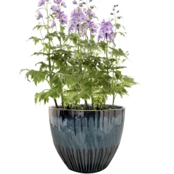 Keramik Blumentopf blau Dyon 3er Set