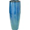 Keramik Bodenvase groß türkis Höhe 103 cm