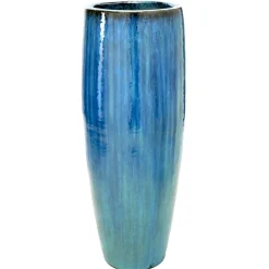 Keramik Bodenvase groß türkis Höhe 103 cm