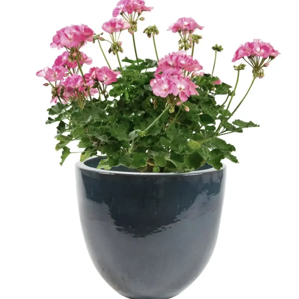 Keramik Pflanzkübel XXL outdoor Pure blau