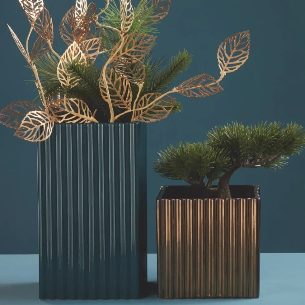 Keramik Vase klein ASA quadro Relief