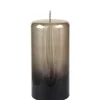 Kerze braun schwarz 2er Set Cylinderkerze Cellini Höhe 10 cm