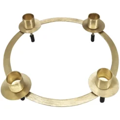 Kerzenhalter Adventskranz Aurum gold