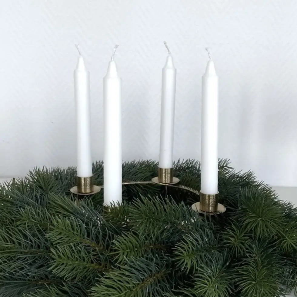 Kerzenhalter Adventskranz Aurum gold