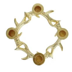 Kerzenhalter Adventskranz KINGSTON gold Edzard Durchmesser 21 cm