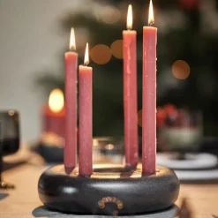 Kerzenhalter Adventskranz schwarz Keramik ASA iron