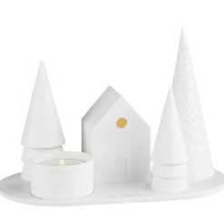 Kerzenhalter Weihnachtsdeko Räder Design WALDHÜTTE L 18 cm