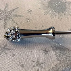 Kerzenlöscher Bent silber Kaheku Länge 36 cm