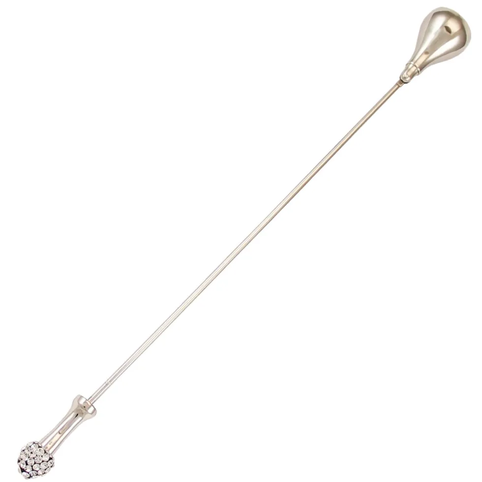 Kerzenlöscher Bent silber Kaheku Länge 36 cm