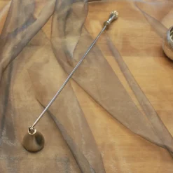 Kerzenlöscher Bent silber Kaheku Länge 36 cm