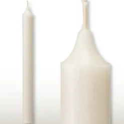 Kerzen Set Rustic Stabkerzen saharaweiß