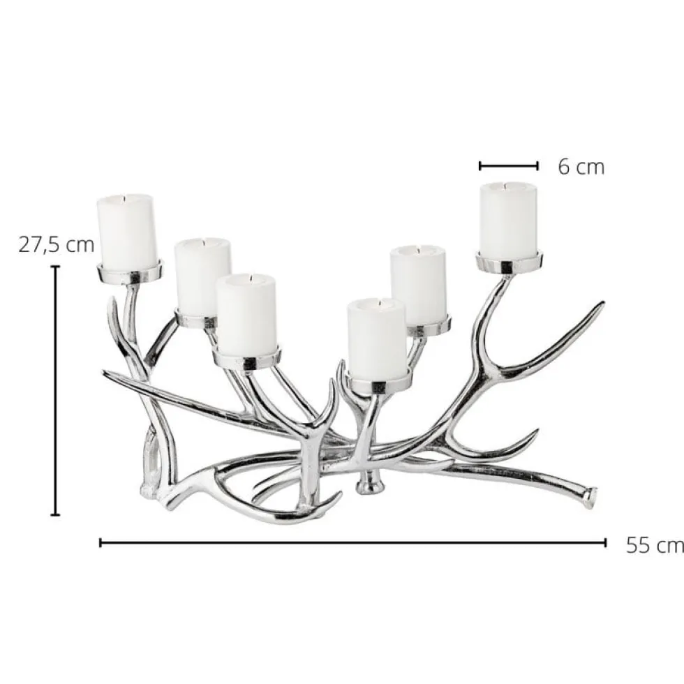 Kerzenständer JAMES Edzard 6 flammig Länge 55 cm