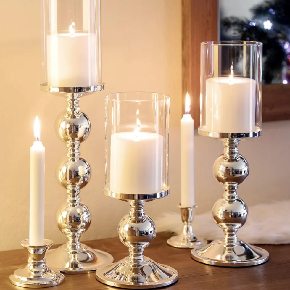 Kerzenständer silber Bamboo Edzard
