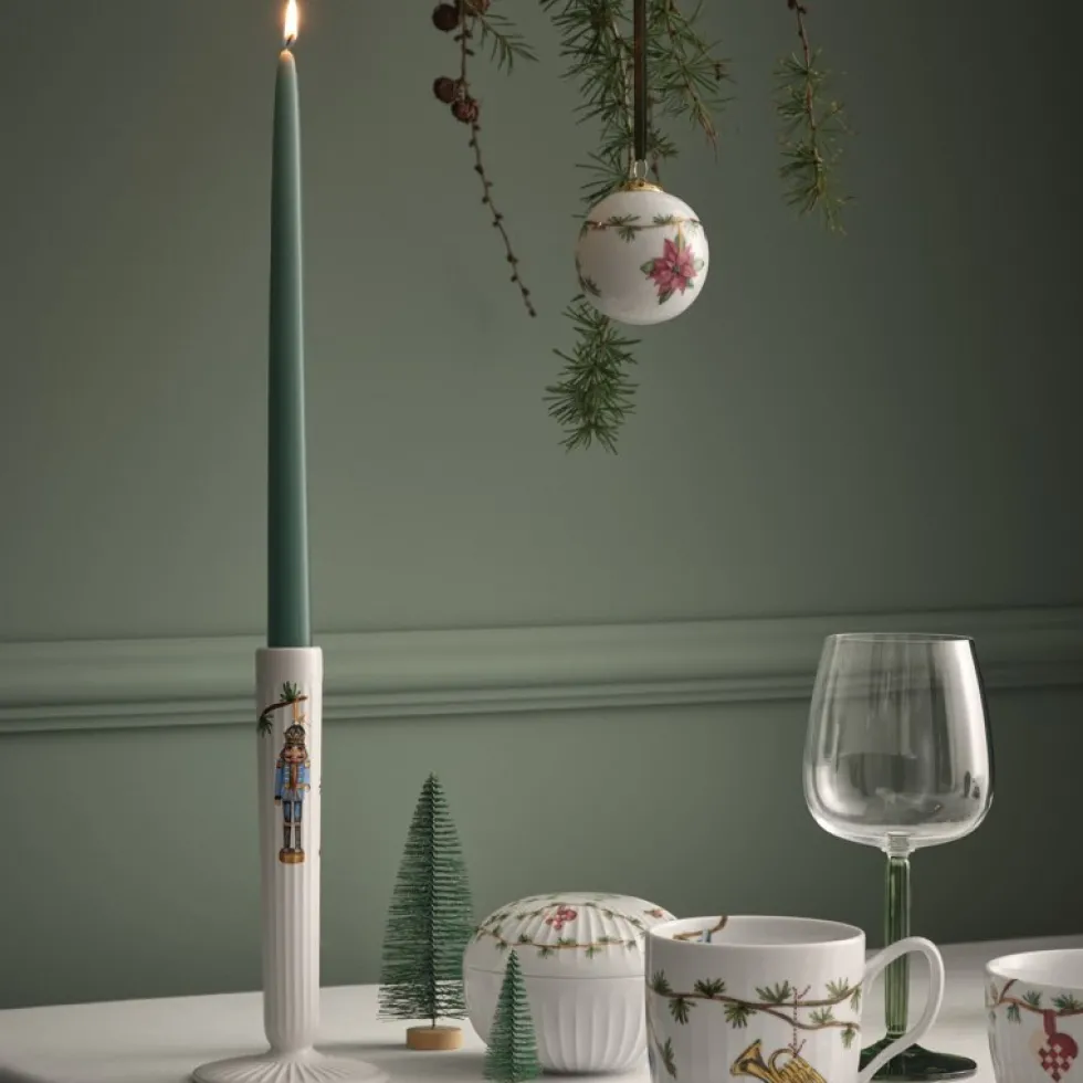 Kerzenständer Weihnachten Kähler Porzellan Hammershoi Höhe 20 cm