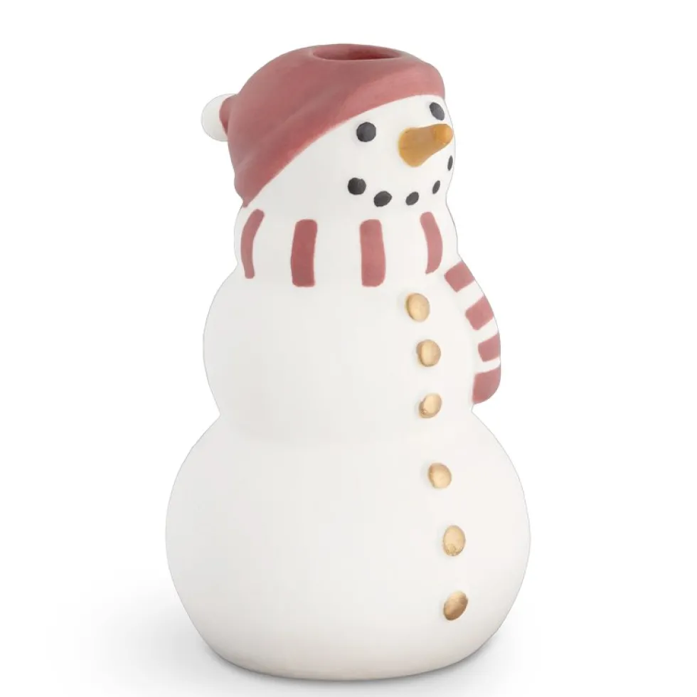 Kerzenständer Weihnachten Schneemann Hammershoi H 10 cm