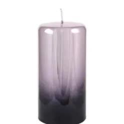 Kerze schwarz rosa 2er Set Cylinderkerze Cellini