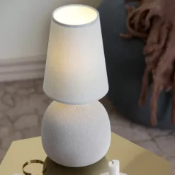 Kähler Balustre Tischlampe blau Höhe 37 cm