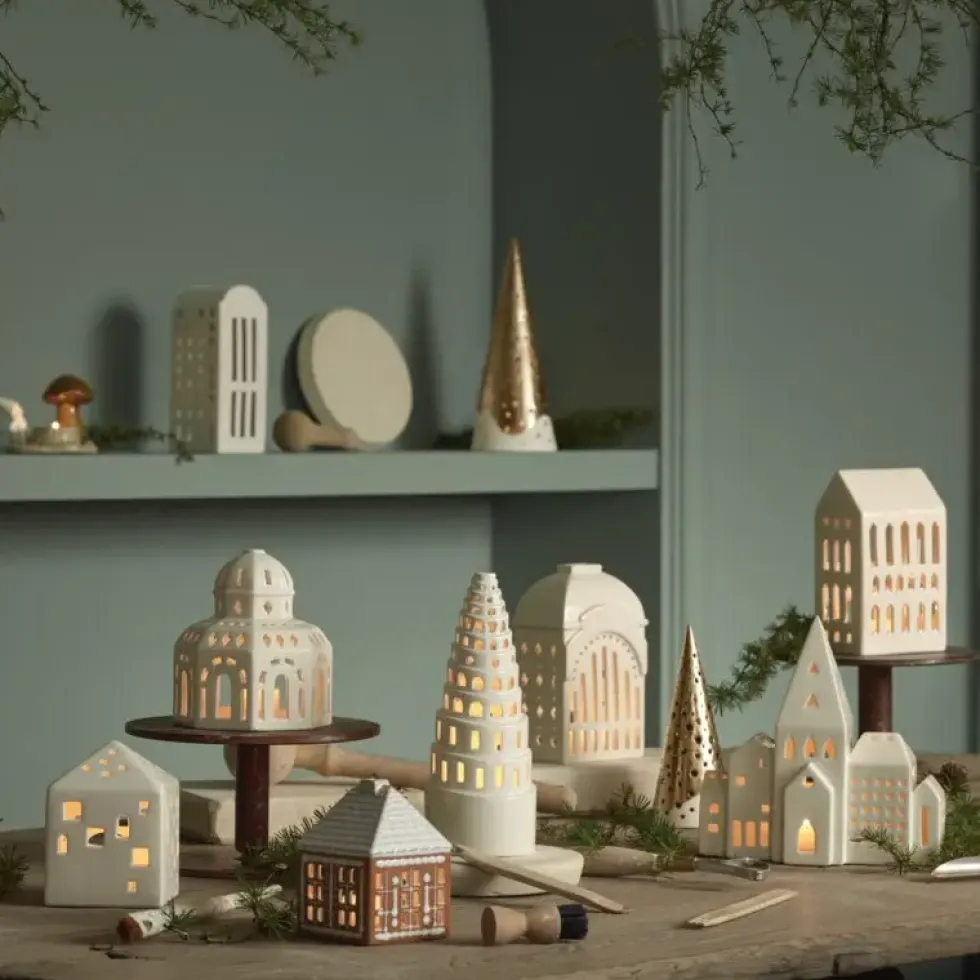 Kähler Lichthaus Keramik CHURCH Urbania Höhe 18 cm