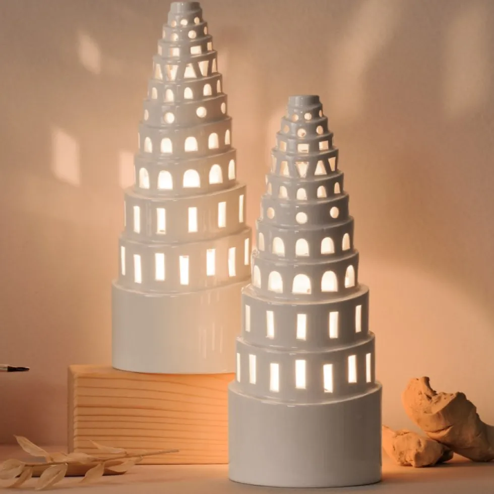 Kähler Lichthaus Keramik HIGH TOWER Urbania H 22 cm