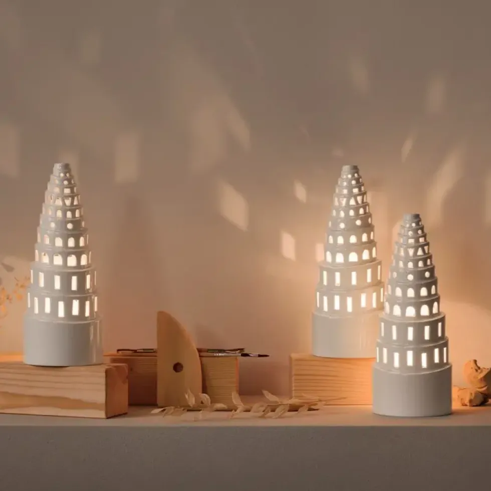 Kähler Lichthaus Keramik HIGH TOWER Urbania H 22 cm